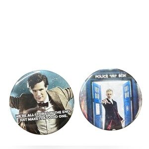 Dr. Who Pins (Bundle Of Two - Like New) 🇬🇧